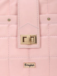 Berrylush Textured Structured Handheld Bag with Quilted