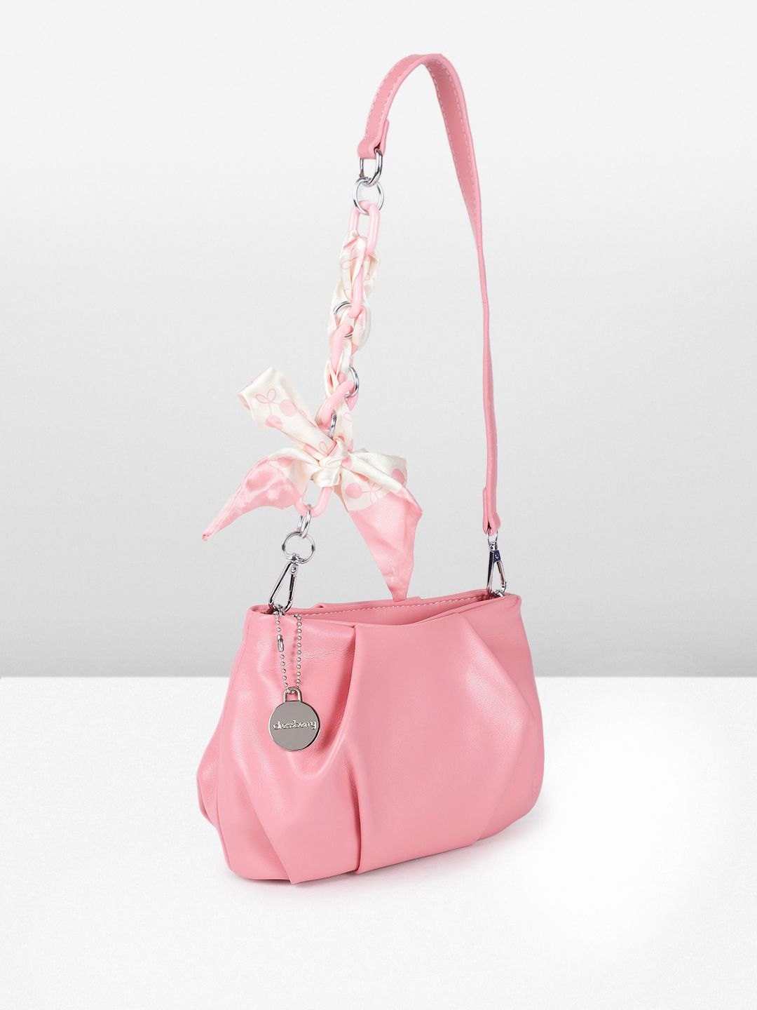 DressBerry Structured Sling Bag With Scarf