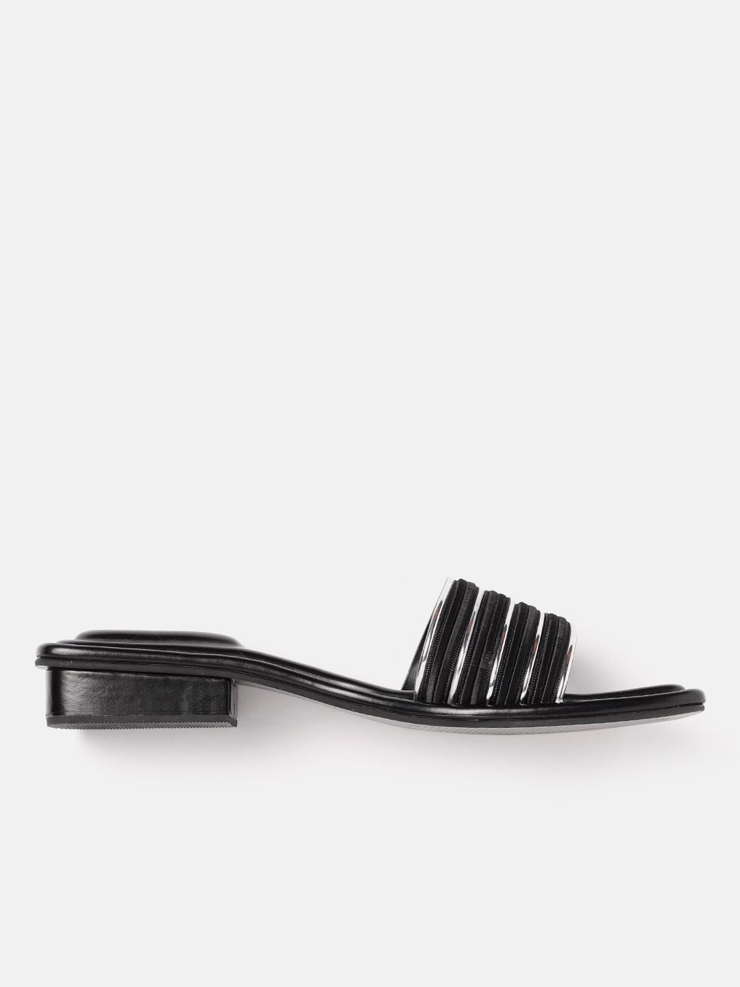 Lino Perros Women Striped Open Toe Flats