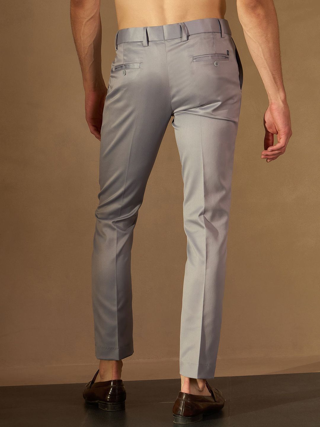 DENNISON Men Autofit Flexi Waist Tapered Fit Casual Trouser