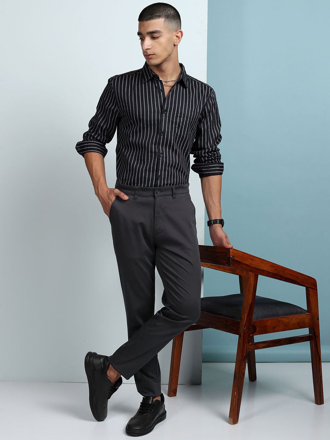 HIGHLANDER Premium Satin Chino Trousers