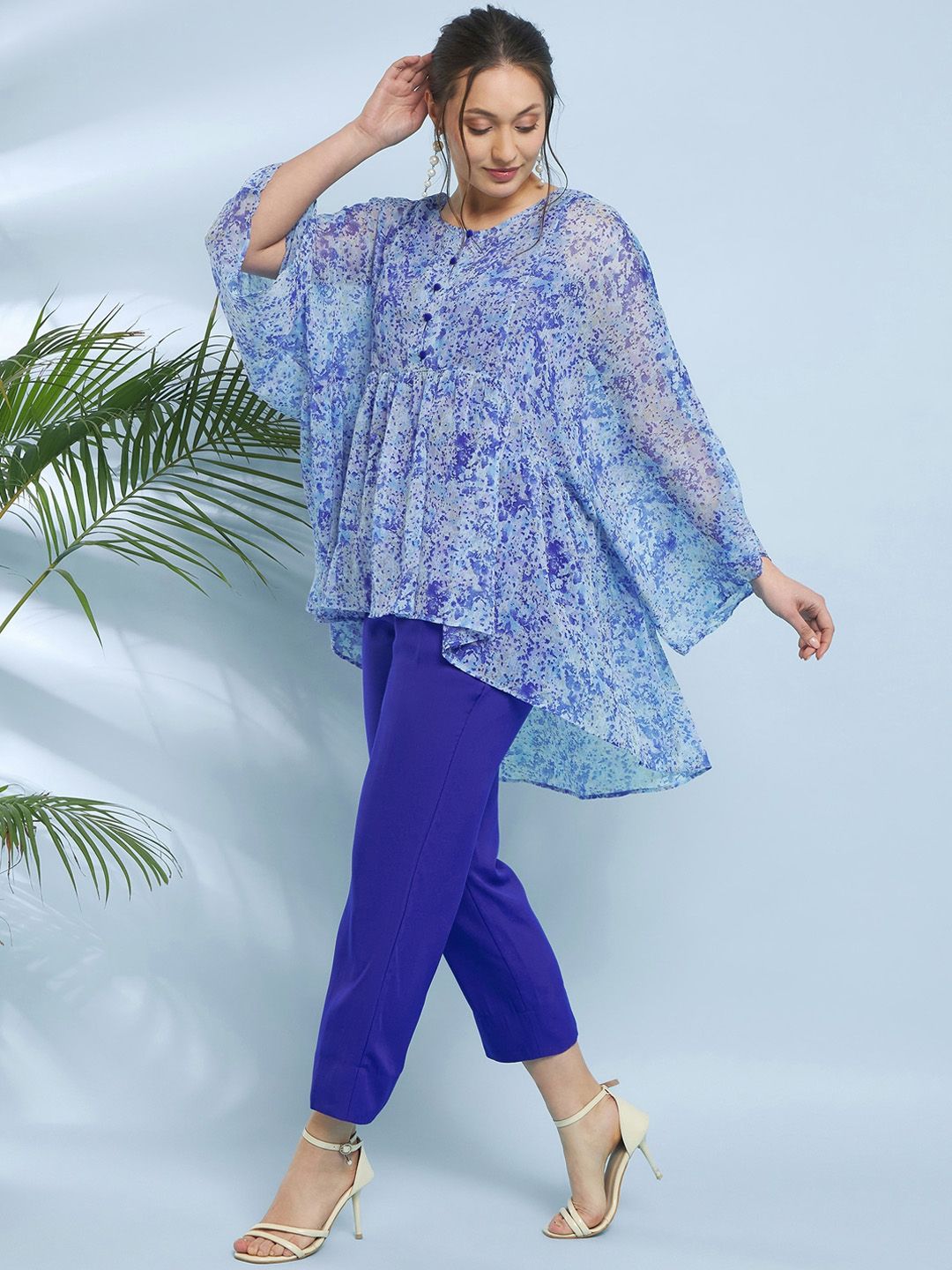 Antheaa Printed Tunic With Trousers