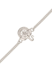 Voylla Silver-Toned Bracelet Style Rakhi