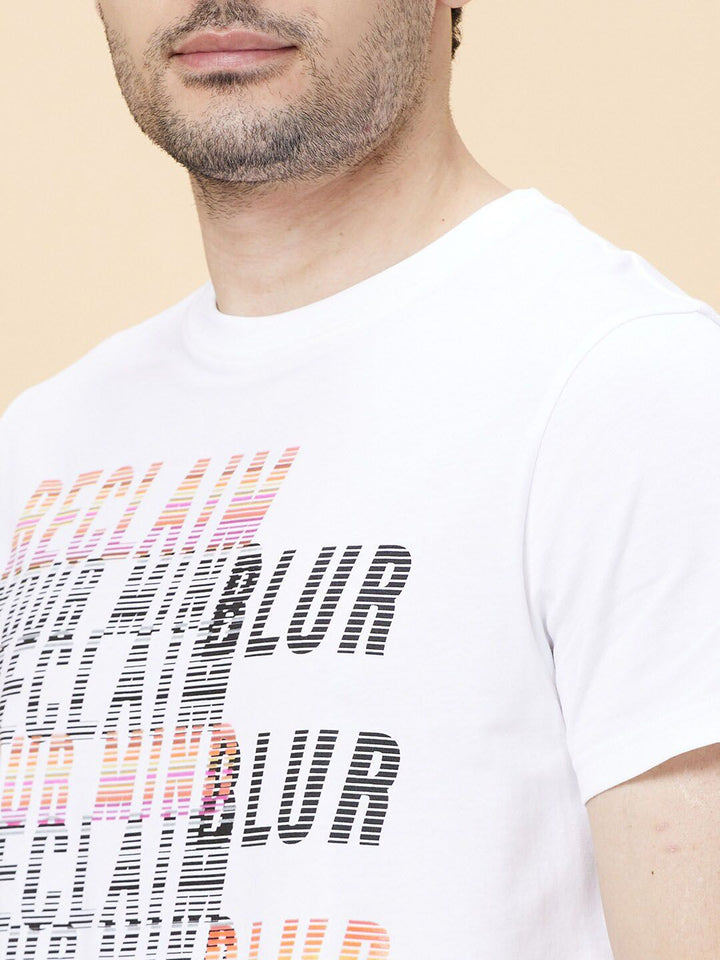 Being Human Typography Printed Round Neck Casual T-shirt
