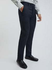 Raymond Men Textured Slim Fit Formal Trousers
