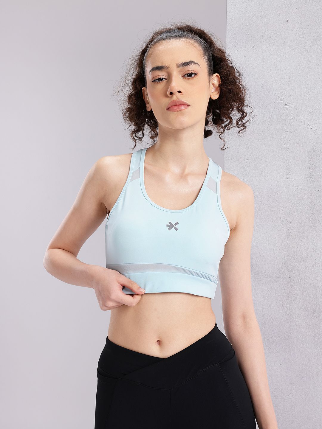HRX by Hrithik Roshan Full Coverage Lightly Padded Rapid-Dry Running Bra KR4103_03_C