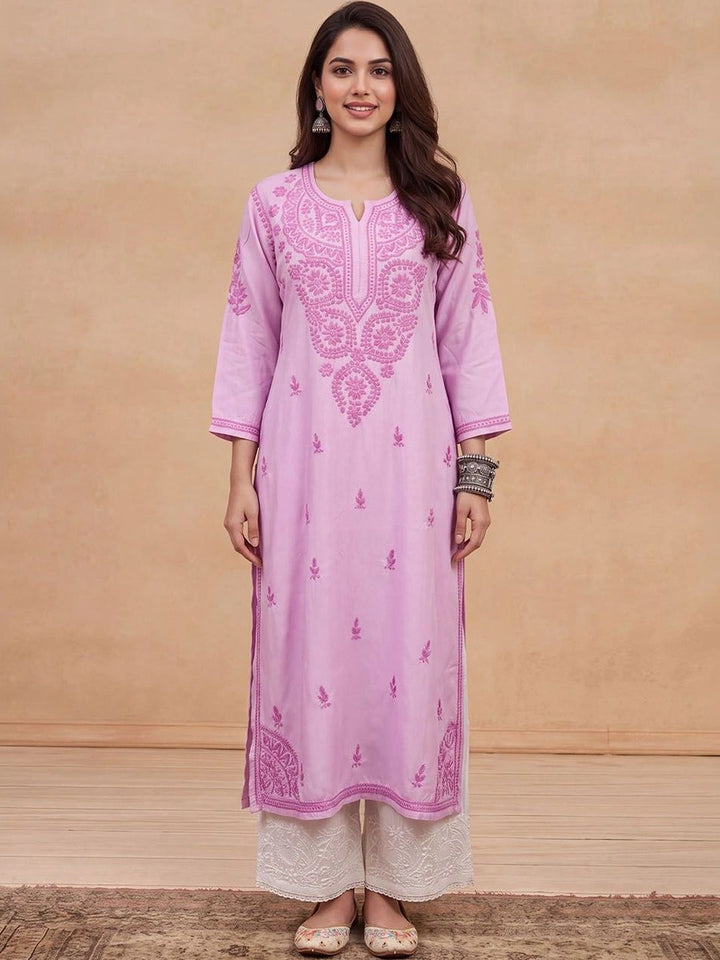 House of Chikankari Women Ethnic Motifs Embroidered Chikankari Kurta