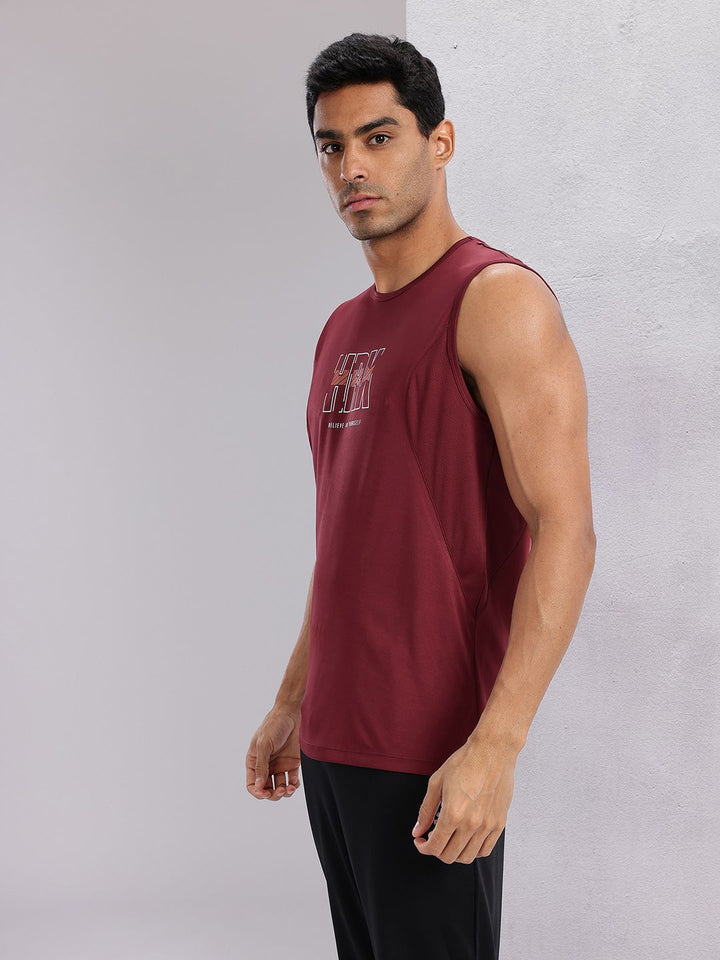 HRX by Hrithik Roshan Men Printed Rapid-Dry Training T-shirt
