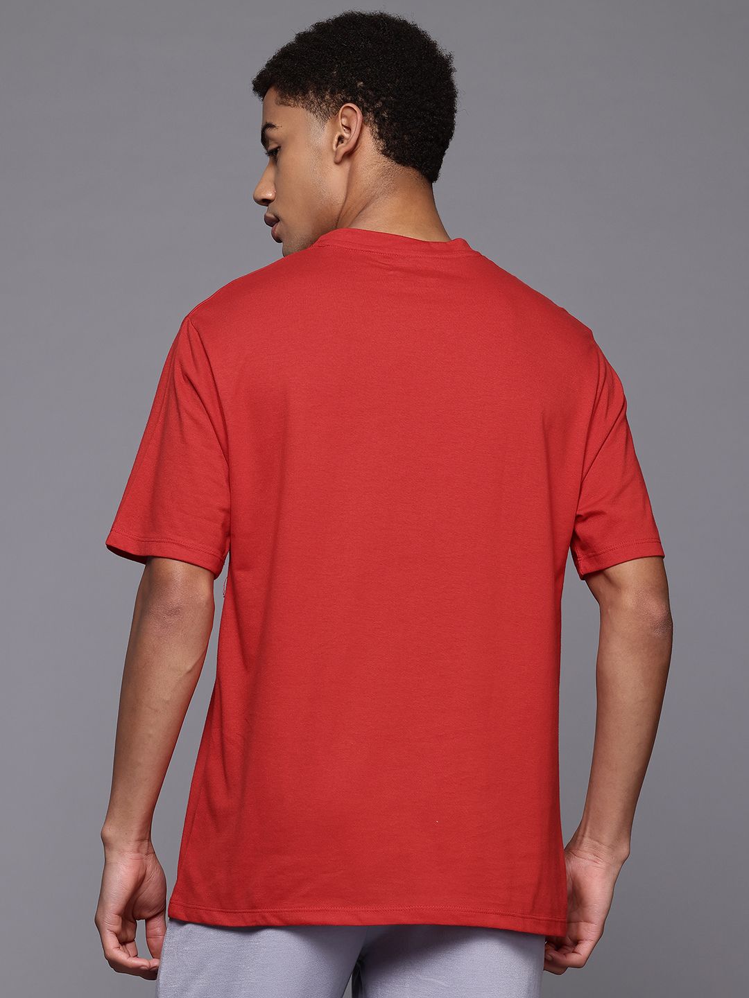 HRX by Hrithik Roshan Typography Print Drop-Shoulder Sleeves Training T-shirt