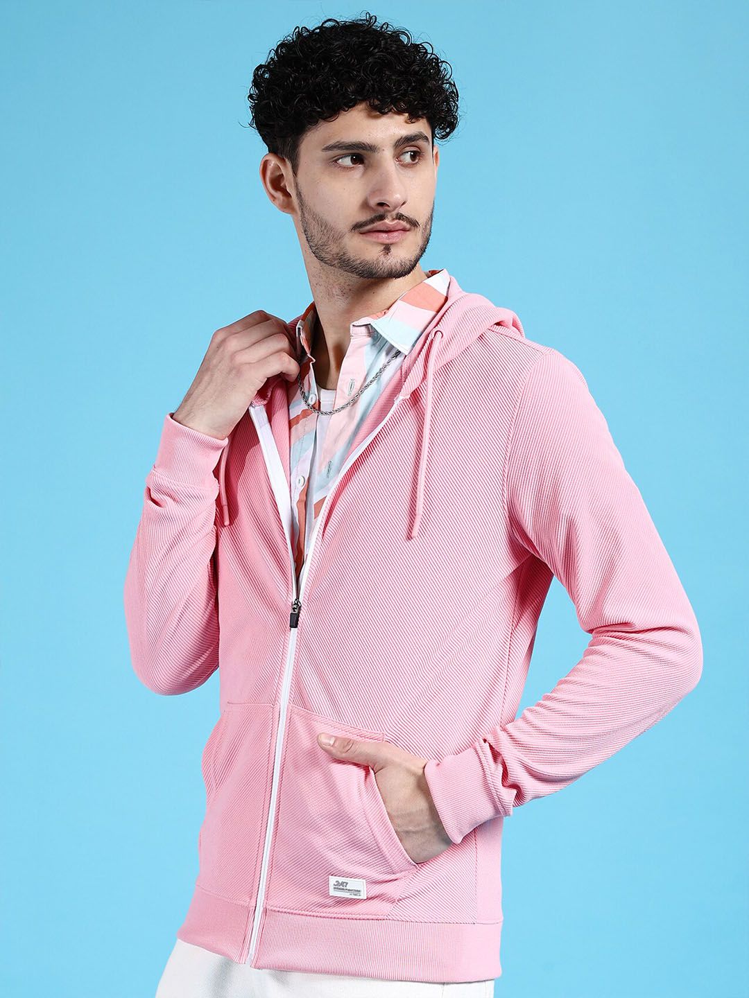 The Indian Garage Co Long Sleeves Hood Zipfront Sweatshirt