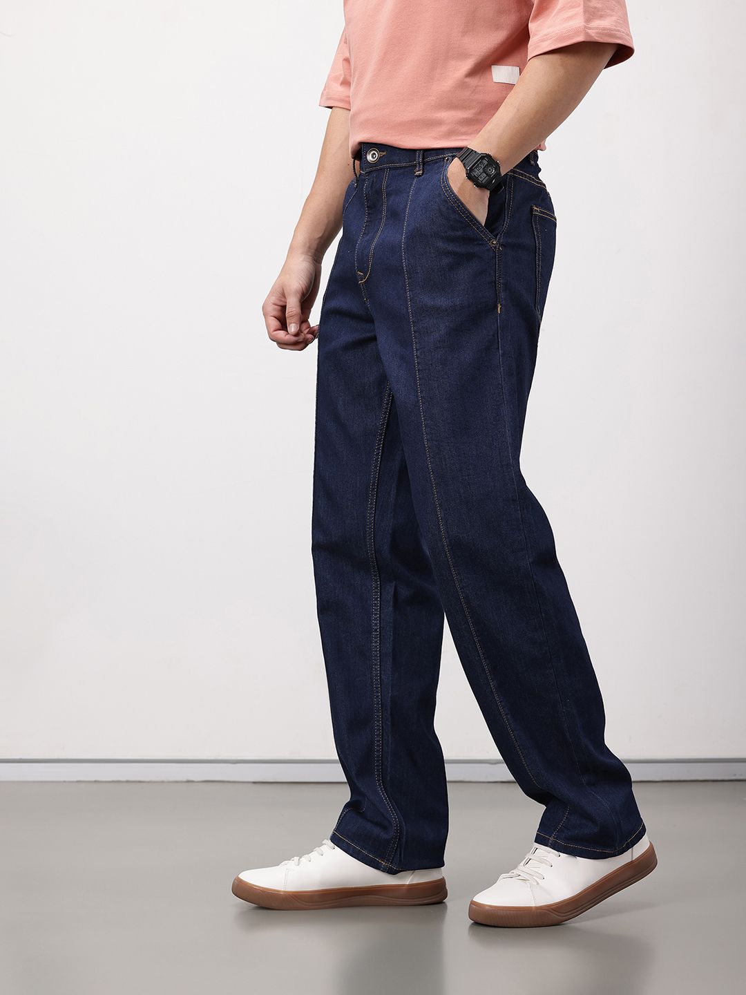 ether Men 365 Essentials Straight Fit Mid-Rise Jeans