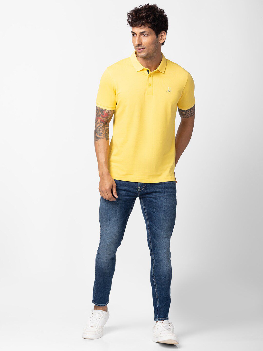 SPYKAR Men Polo Collar Slim Fit T-shirt