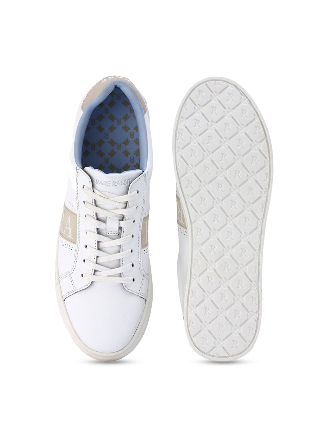 RARE RABBIT Men Galileo Leather Lace Up Sneakers