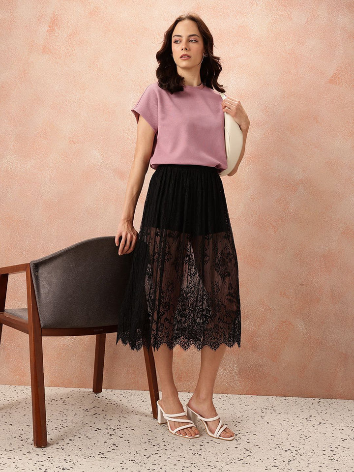 all about you Textured Extended Sleeves Top
