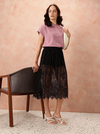 all about you Textured Extended Sleeves Top
