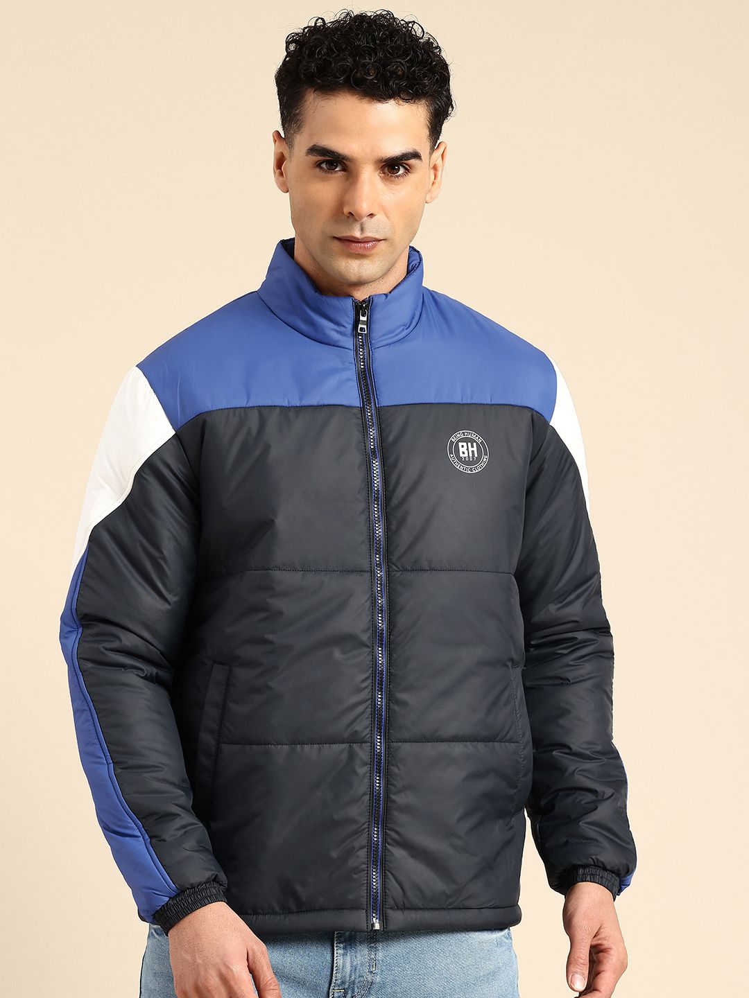 Being Human Colourblocked Padded Jacket
