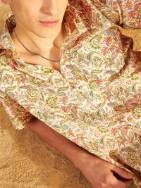 DENNISON Block Printed Oversized Casual Shirt