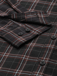 Being Human Pure Cotton Slim Fit Checked Casual Shirt