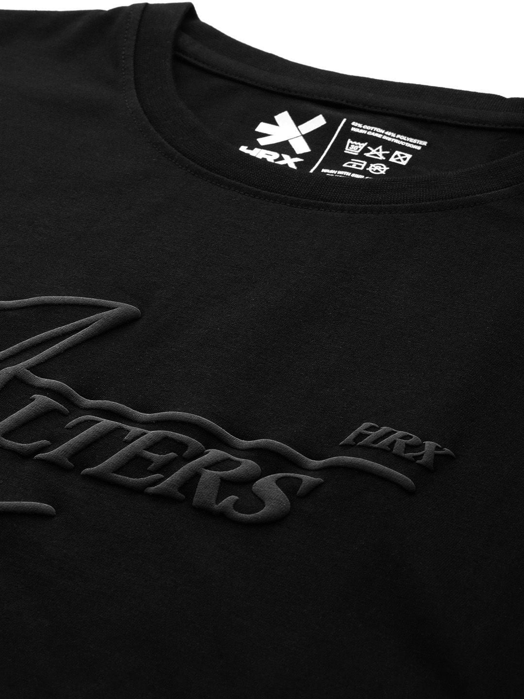 HRX by Hrithik Roshan Typography Print Crop T-shirt