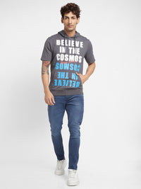Being Human Typography Printed Hooded Cotton Pullover