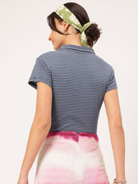 DressBerry Striped Polo Bodysuit