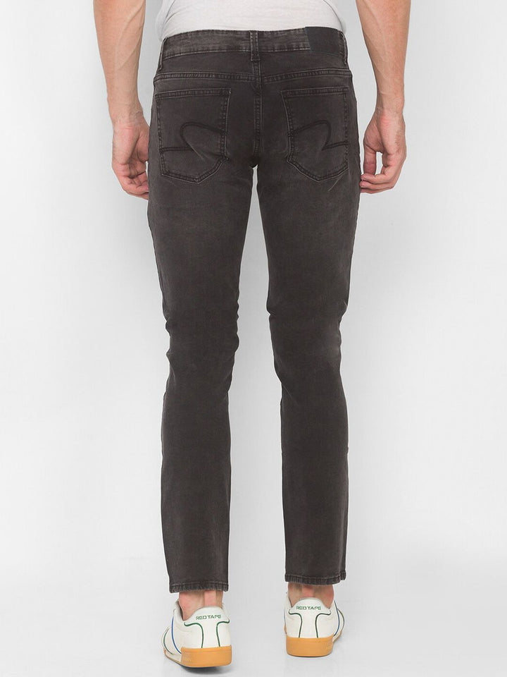 SPYKAR Men Black Skinny Fit Low-Rise Light Fade Jeans