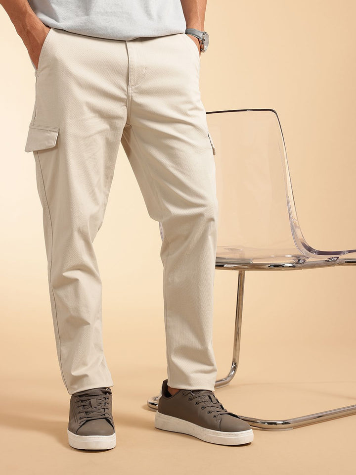 French Connection Men Regular Fit Cargos Trousers