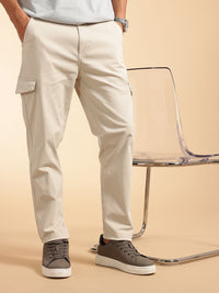 French Connection Men Regular Fit Cargos Trousers