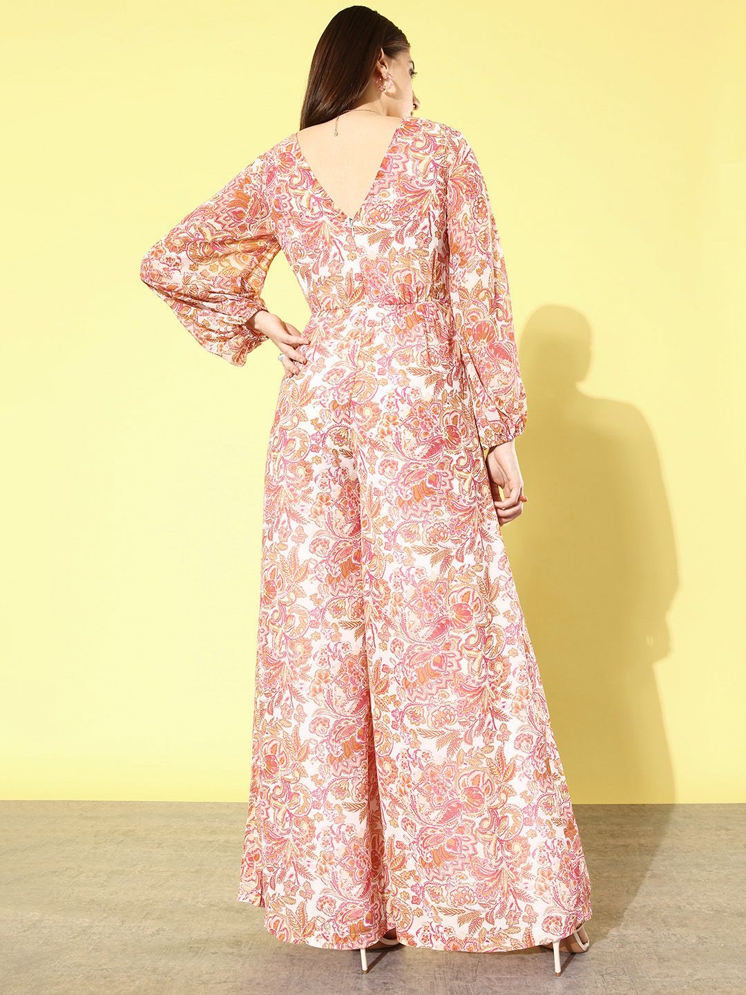 QUIERO Printed Basic Jumpsuit