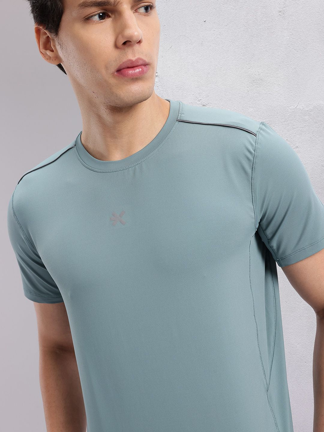 HRX by Hrithik Roshan Men Solid Round Neck Running T-shirt with Perforations