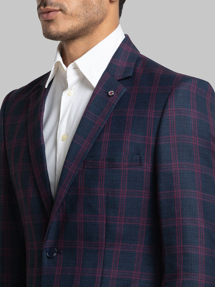 Raymond Men Checked Single Breasted Formal Blazers