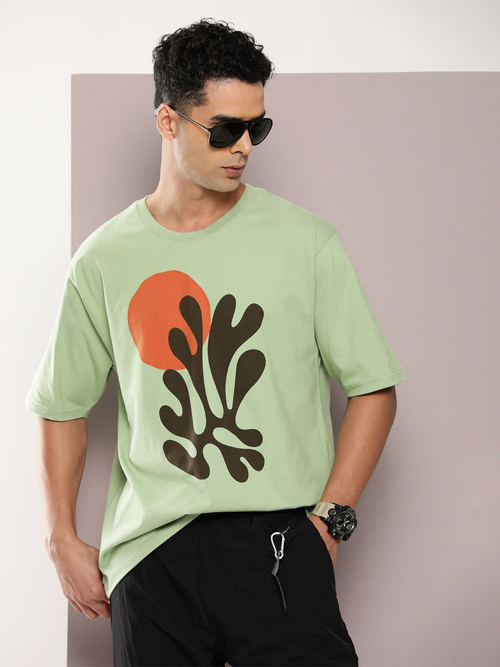 DILLINGER Men Graphic Printed Oversized T-shirt