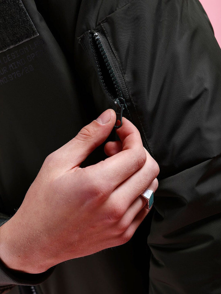 The Indian Garage Co Men Zip-Front Bomber Jacket