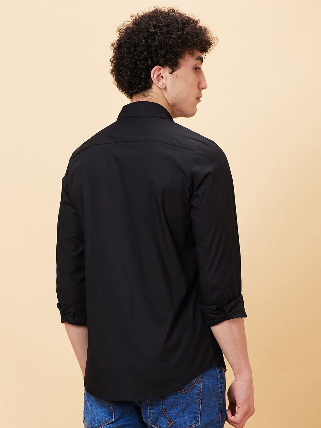 Being Human Spread Collar Slim Fit Casual Shirt