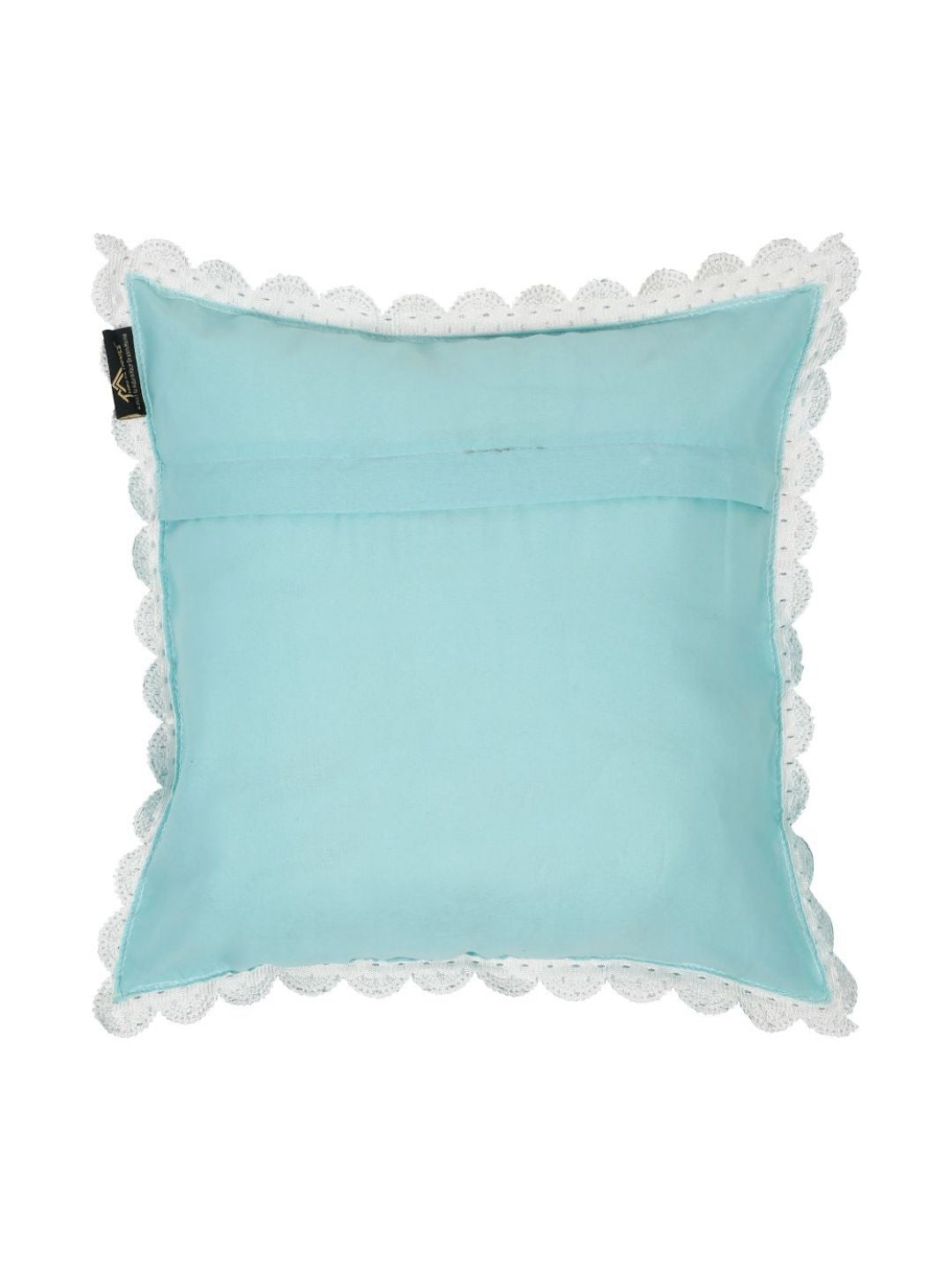 HOSTA HOMES Turquoise Blue Set of 5 Velvet Square Cushion Covers