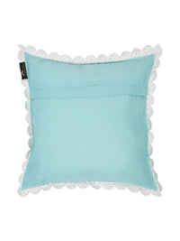 HOSTA HOMES Turquoise Blue Set of 5 Velvet Square Cushion Covers