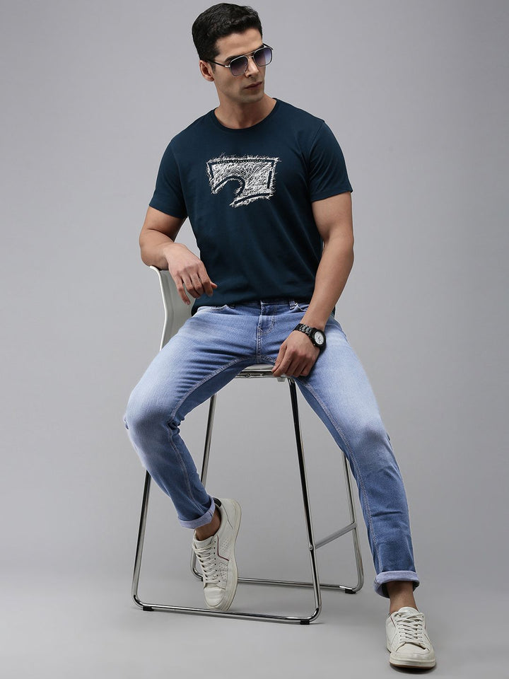 SPYKAR Men Slim Fit Low-Rise Heavy Fade Stretchable Jeans