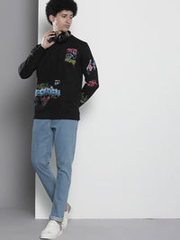 The Indian Garage Co Men Black Printed Sweatshirt