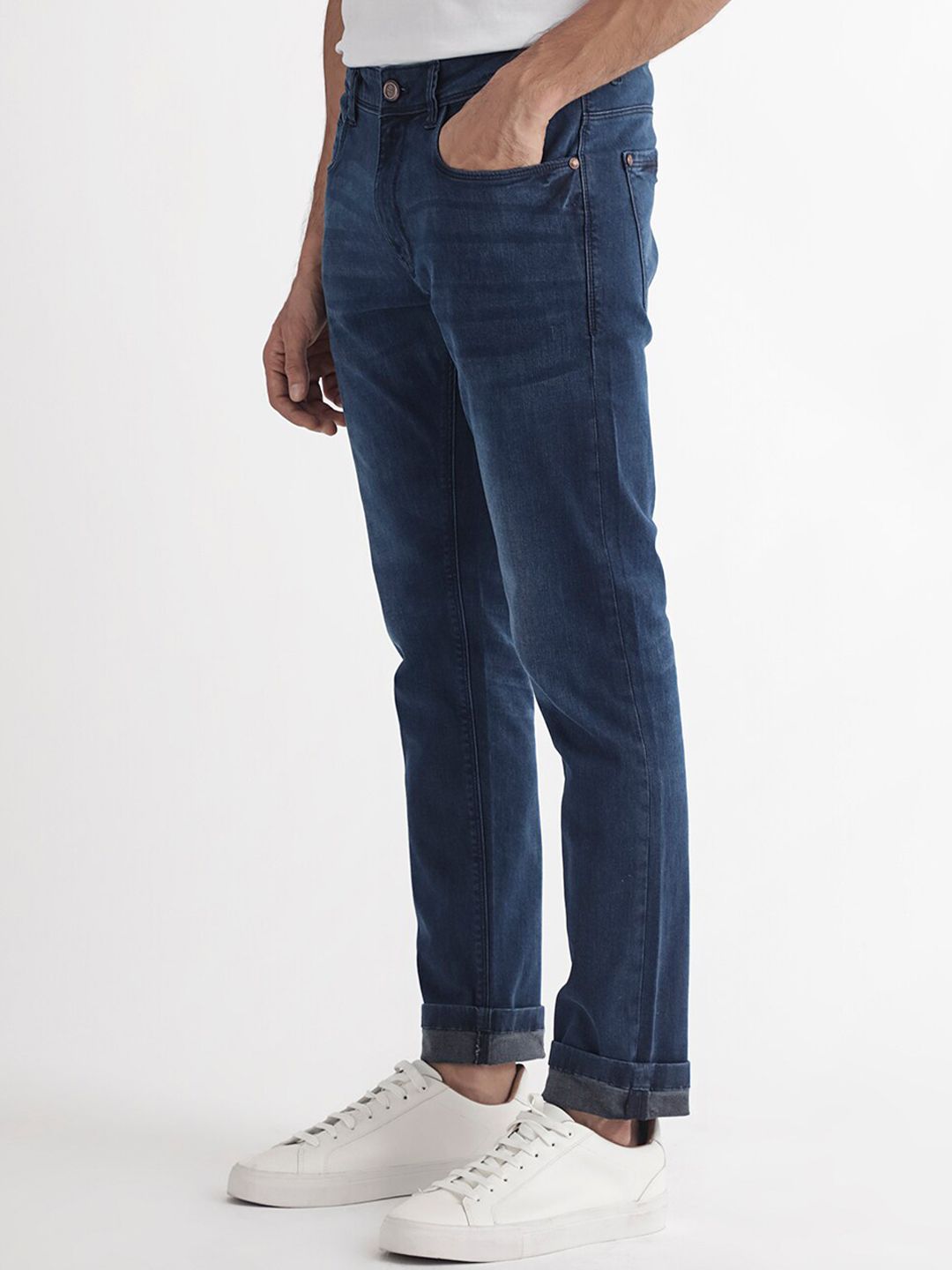 RARE RABBIT Men Monaco Slim Fit Cotton Stretchable Jeans