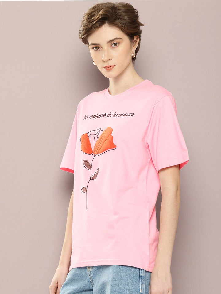 DILLINGER Printed Oversized Pure Cotton T-shirt