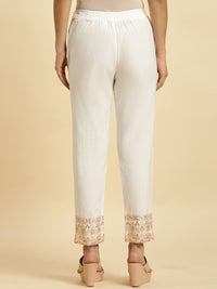 W Women Slim Fit Mid-Rise Trousers