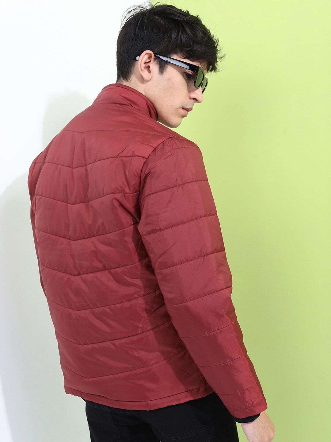 HIGHLANDER Men Red Puffer Jacket