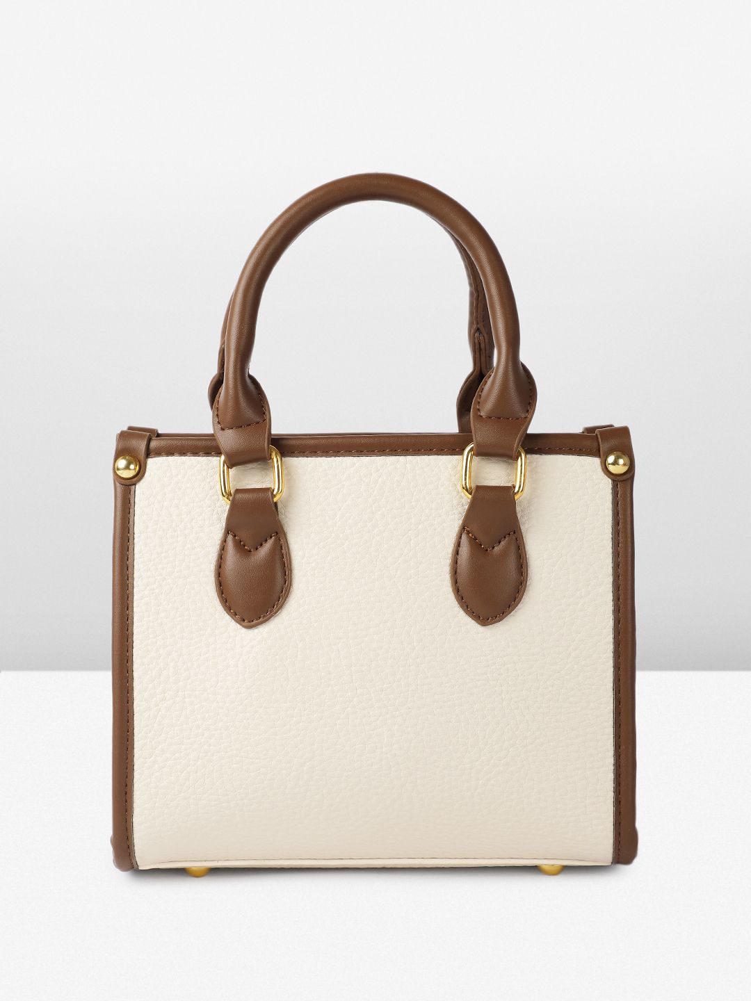all about you Structured Handheld Bag With Floral  Charm