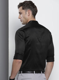 The Indian Garage Co. X Luxe Men Slim Fit Mandarin Collar Formal Shirt