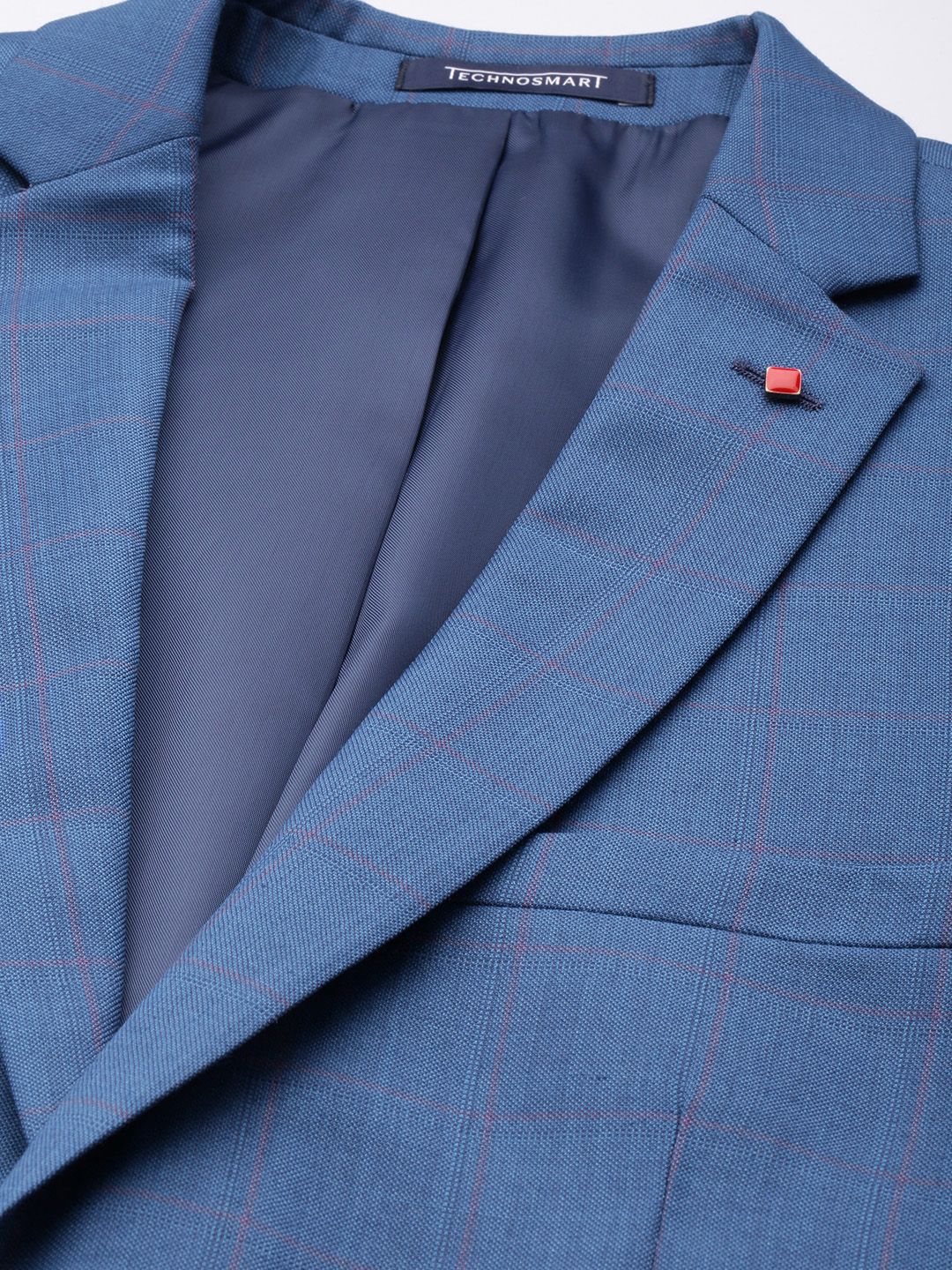 Raymond Slim Fit Checked Notched Lapel Single-Breasted Formal 2 Piece Suits