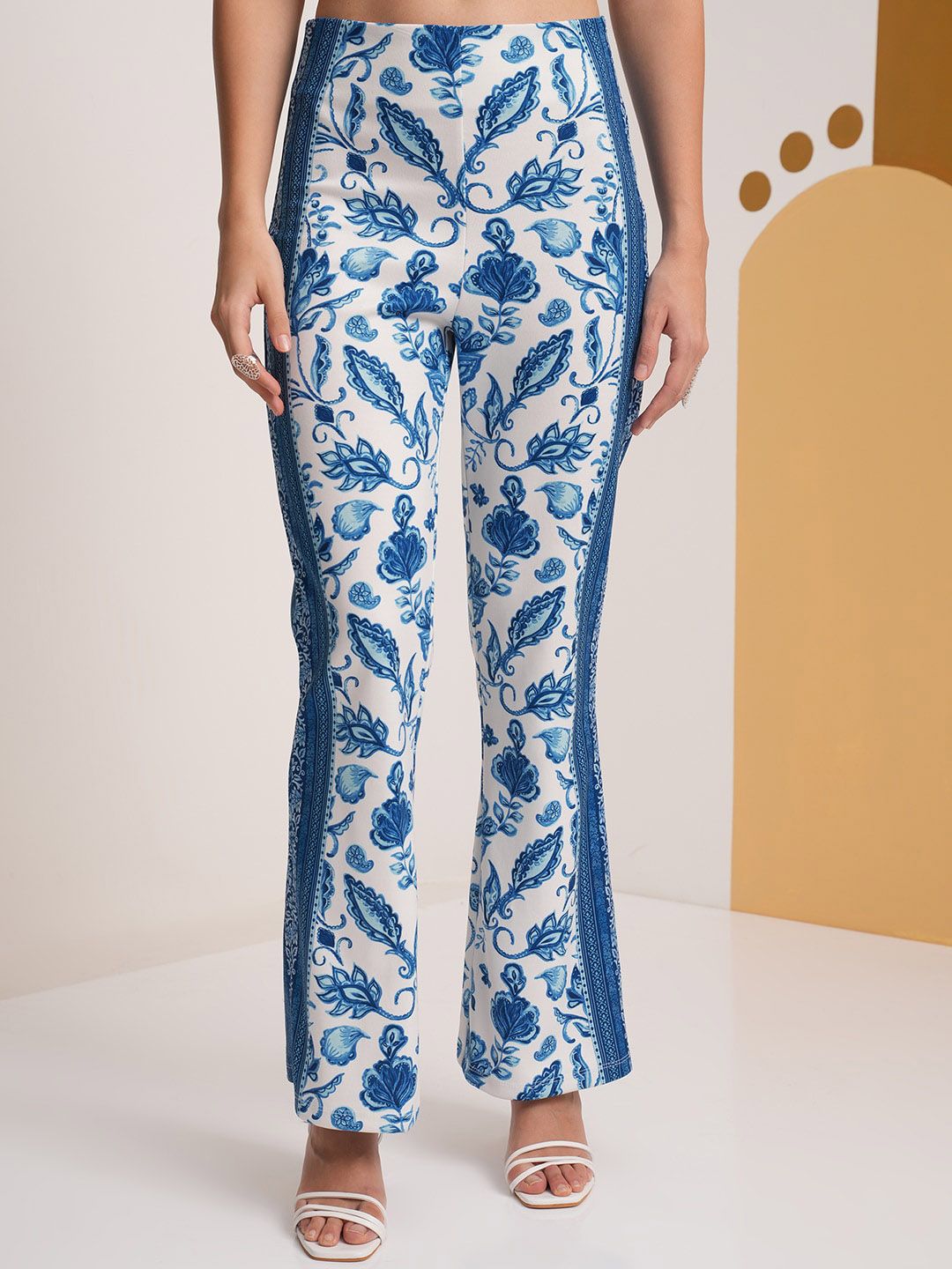 Vishudh Printed Shirt With Elasticated Palazzo Co-Ords
