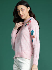 DressBerry Floral Embroidered Pullover
