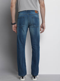 The Indian Garage Co Men Slim Straight Fit Light Fade Stretchable Jeans