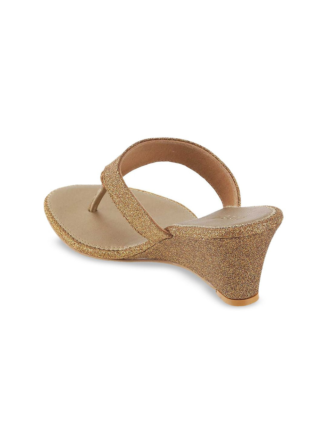 Mochi Women Gold-Toned Embellished Heels