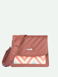 ZOUK Women Printed Structured Sling Bag